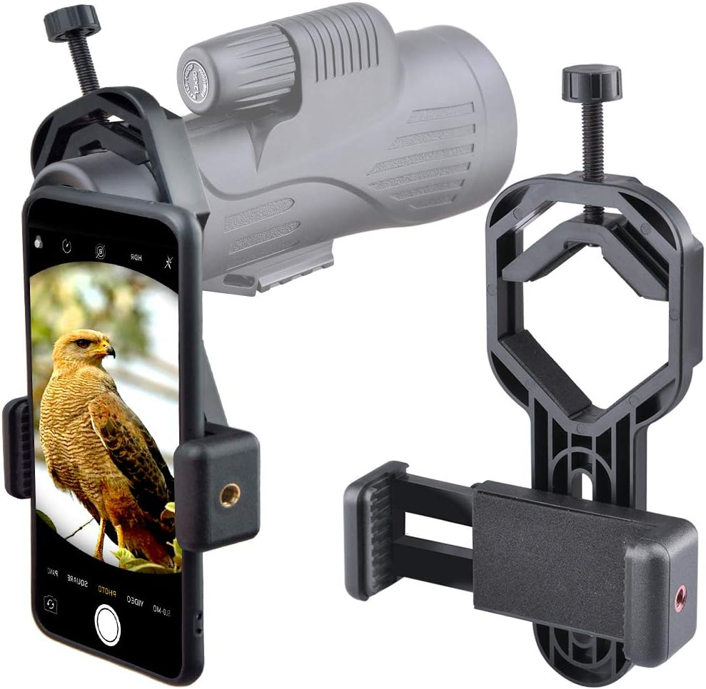 Smartphone Telescope Adapter Camera Mount, Universal Phone Mount, Work with Tele-image