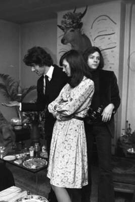 Marisa Berenson attending a party thrown by nightlife photographer- Old Photo
