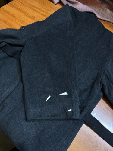 Vintage Double Breasted bespoke Classic Belted Wool cashmere OverCoat 46S 48S - Picture 19 of 24