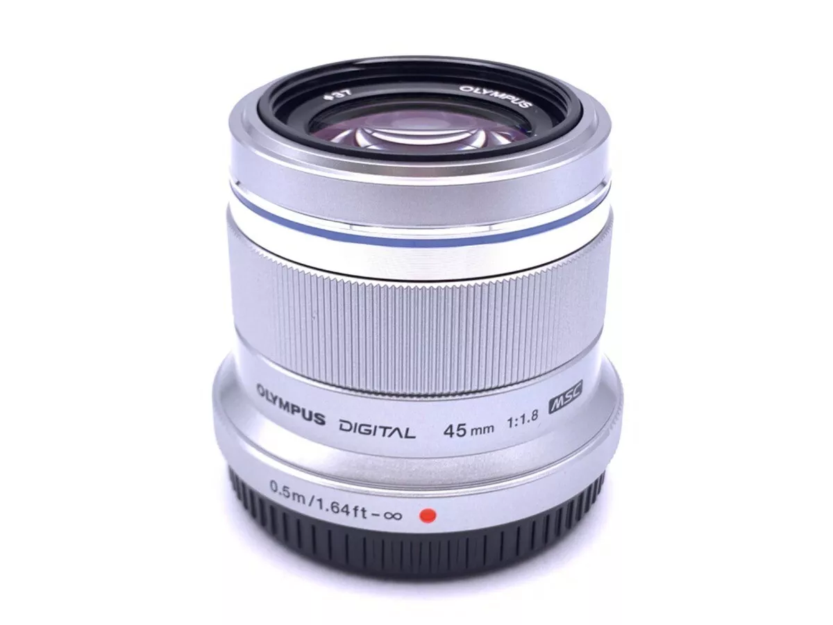 OLYMPUS M.ZUIKO DIGITAL 45mm F1.8 Micro Four Thirds Lens Silver from Japan