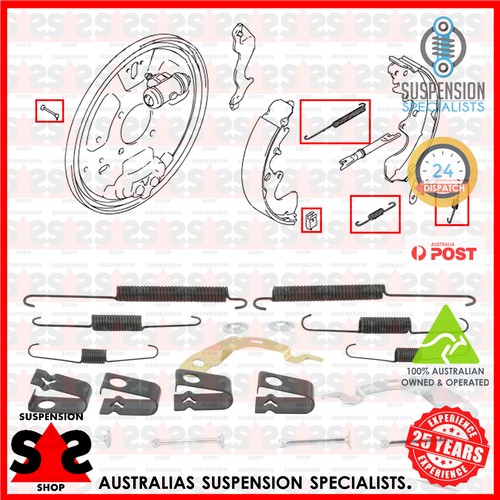 PowerStop Brake Shoes | 2000–2004 Suzuki Vitara (SSH738A)