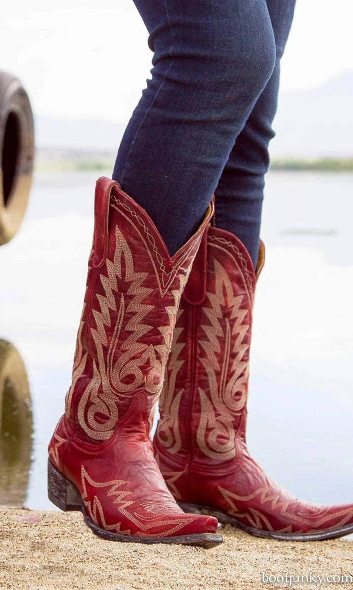 Red cowboy boots for ladies new arrivals