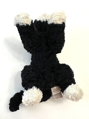 GUND Socks 11005 9" black white cat kitty Kitten plush lovey stuffed animal HTF - Picture 4 of 7