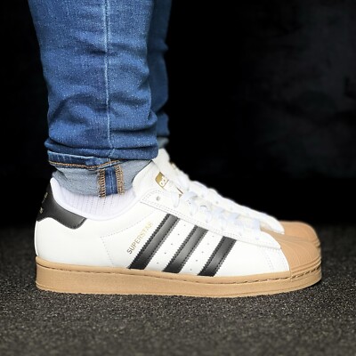 Adidas Superstar Adv Men's Sneakers Athletic Shoe White #669
