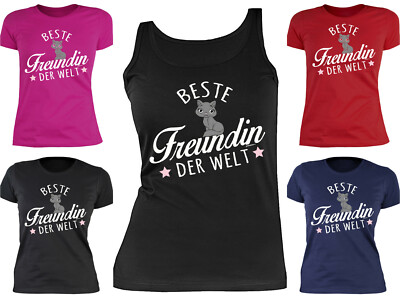 Damen Freundschaftsshirt - T-Shirt Beste Freundin - Damenshirt Best Friend