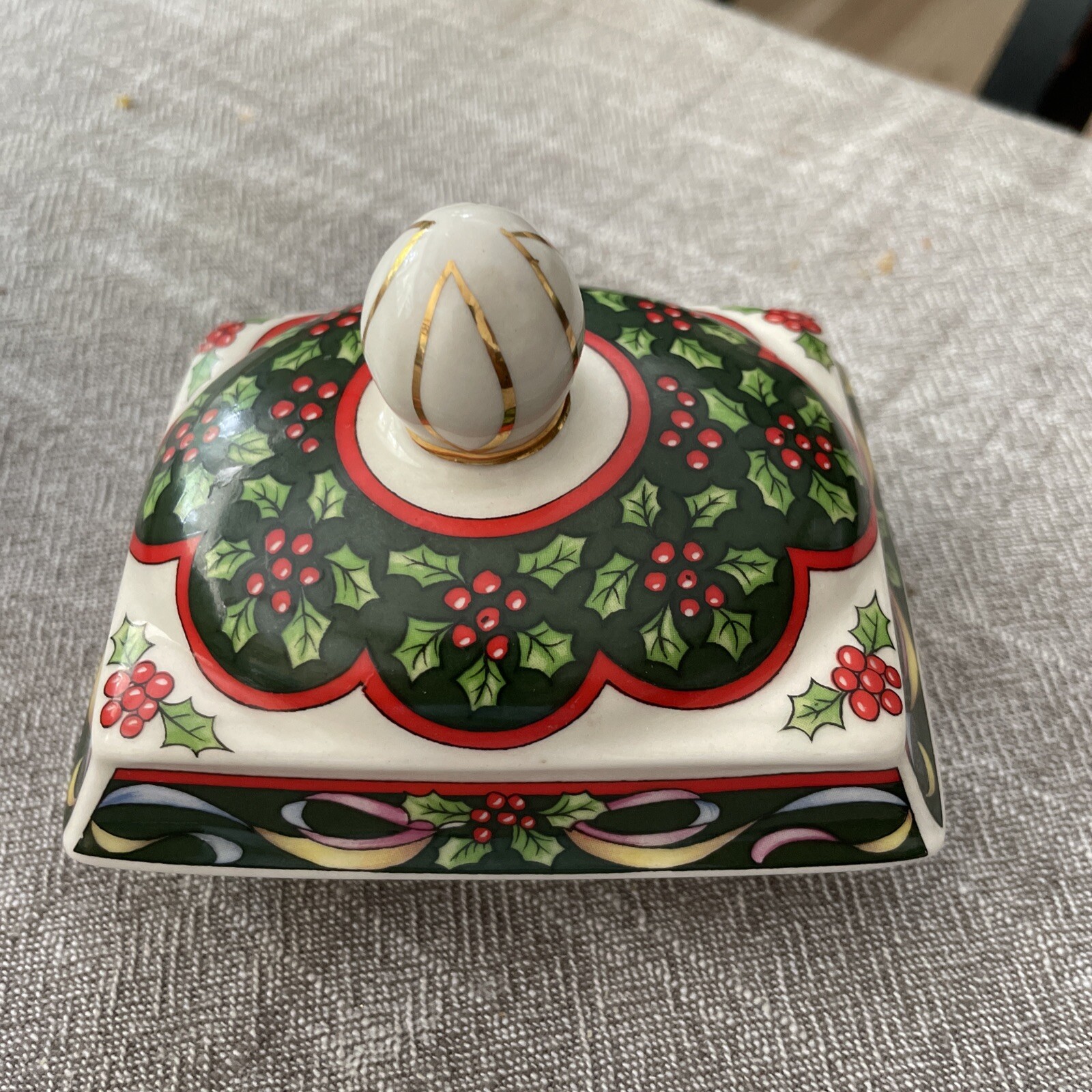 Vintage Sadler 1992 Christmas Morning Teapot Made In England Holiday