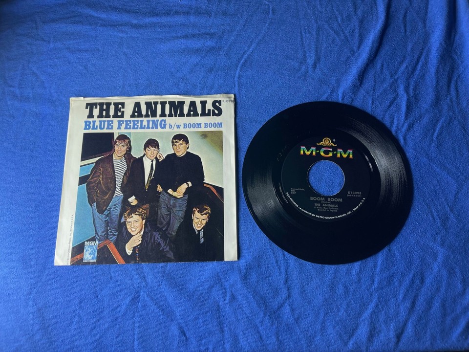 MGM Record Picture Sleeve 45 rpm THE ANIMALS Boom Boom / Blue Feeling ...
