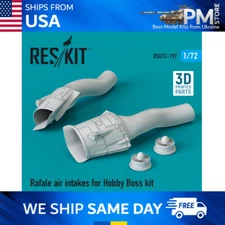 Reskit RSU72-0197 Rafale air intakes for Hobby Boss kit (3D Printing) 1/72