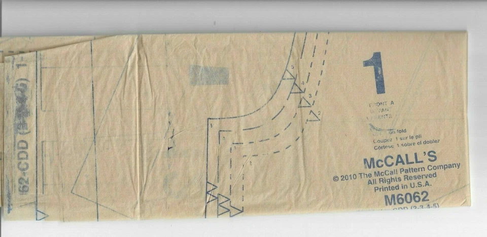 MC CALL'S #6062 TODDLER GIRL'S SIZES 2-3-4-5 TOP DRESS CAPRI PANTS PATTERN UC - Image 4 of 4