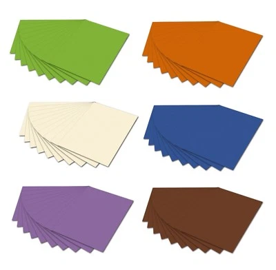 FOLIA Tonpapier DIN A4 130g/qm Tonzeichenpapier Tonkarton Bastelkarton basteln farbig