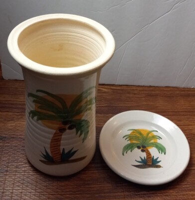 Contemporary Pottery Company Vase Warmer Palm Tree Warmer Made in USA