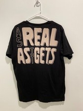 Chipotle T Shirt Adult Sz L Black Graphic Employee Worker "As Real as it Gets"