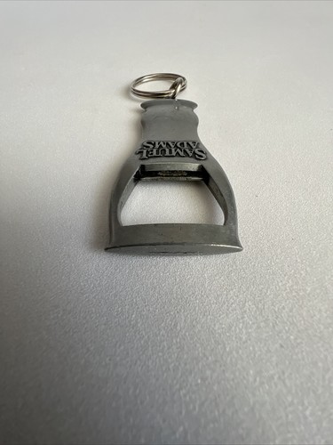 SAMUEL ADAMS BEER BOTTLE OPENER KEY CHAIN METAL - Picture 7 of 8