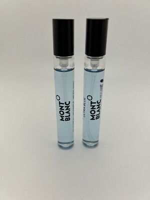 Mont Blanc Ultra  Blue Explorer EDP .25 oz. / 7.5 ml NEW Lot of 2