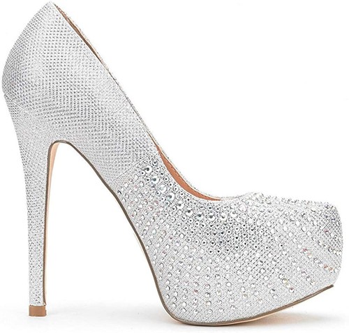 Women Sexy Pump Shoes High Stilettos Heel Close Toe Wedding Party Pump Shoes - Picture 57 of 66