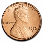 1976 D Lincoln Cent BU Brilliant Uncirculated