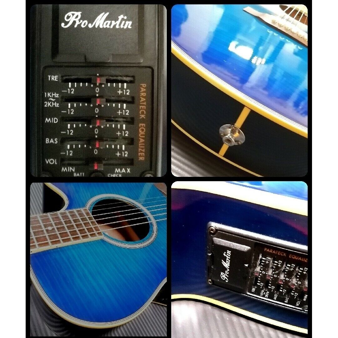 Electric Acoustic Guitar Martin Pro Custom EA-500W Flame Top Electric Acoustic Guitar Martin Pro Custom EA-500W Flame Top