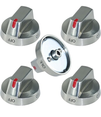 5 Pack DG64-00473A Range Top Burner Control Knob For Samsung Oven AP5917439