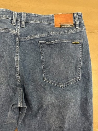 Volcom Men’s Blue Jeans 40 Vorta 40X30 Slim Straight - Picture 14 of 22