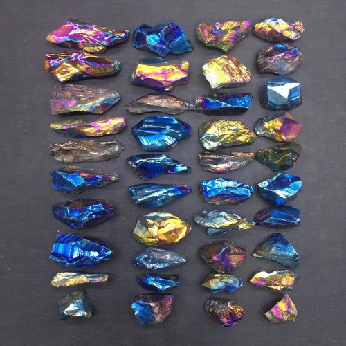 100g A Lot Titanium Rainbow Aura Lemurian Quartz Crystal Point Healing 3-20pcs - Picture 14 of 24