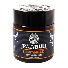Funky Head Paste - Matte Forming by Crazy Bull Hair for Men - 3.38 oz Paste