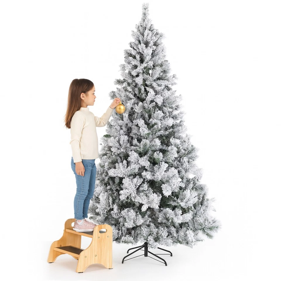 Albero di Natale Innevato Bianco Winter Palace Foltissimo 180cm 1000 Rami Innest