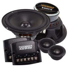 Pair Sundown Audio E-6.5CS 100 Watt RMS 6.5" Car Stereo Component Speakers