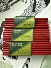 32 Eagle Red 145K Pencils Drawing Compressed Lead Draughting Co Vintage New York