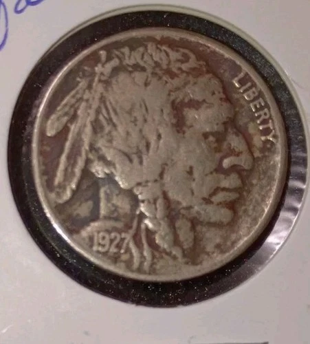 1927 Buffalo Nickel Circulated Business Strike 75% Copper 25% Nickel 5C
