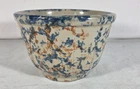 RED WING  Spongeware Paneled Bowl Rust/Blue 1920s-1930s #5