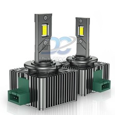 2pcs Headlight Bulbs 240W 6500K Super White HID Xenon Conversion Kit D3S D3R LED