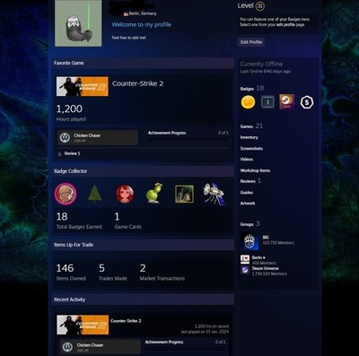 Steam Account CS2
