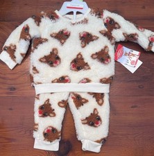 Rudolph the Red Nosed Reindeer Baby toddler 2-Piece Sweat Suit Size 3 Months NWT