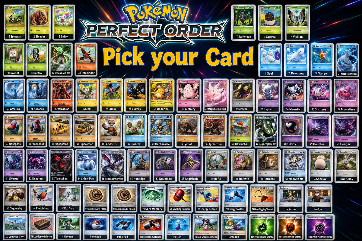 Pokemon Perfect Order Singles - Pick your Card!