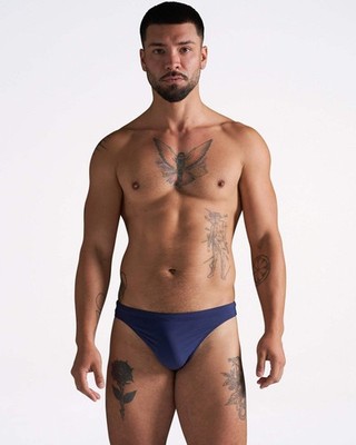 TEAMM8 Standard Swim Thong   Navy Men's Low-Rise Swimwear