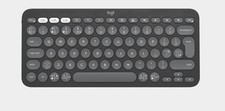 Logitech Pebble Keys 2 K380s Bluetooth Keyboard - Tonal Graphite, UK English