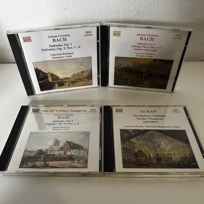 J. C. BACH Sinfonias Vols 1, 3, 4 (3 CD) NAXOS + ALKAN Preludes Classical Music