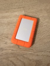 LaCie Rugged 2TB USB-C Portable External Hard Drive HDD Orange Tested