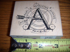 HERO ARTS BACKGROUND OF SIX SCRIBBLES G2555 NEW WOOD RUBBER STAMPS
