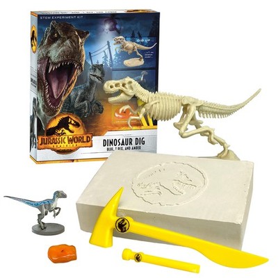 Jurassic World Dominion Dinosaur Dig   Blue, T. Rex & Amber | Medium, Blue 