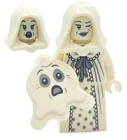 Lego 2025 Halloween Minifigure BAM Ghost Lady with Printed Tile Accessory