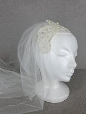 Vintage Wedding Veil 60s 70s Juliet Cap French Hood Design