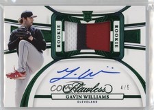 2023 Flawless Rookie Horizontal Emerald 4/5 Gavin Williams Patch Auto 14qk