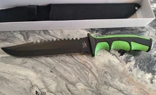 Tac Xtreme TX-049GR/B 13" Fixed Blade With Sheath