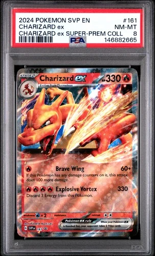2024 POKEMON SVP EN-SV BLACK STAR PROMO #161 CHARIZARD EX PSA 8