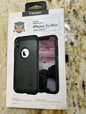 SPIGEN SLIM ARMOR CELL PHONE PROTECTOR CASE FOR APPLE IPHONE XS MAX GRAY