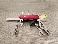 Victorinox Cybertool 34 91mm Swiss Army Knife - Translucent Red, Used, Excellent