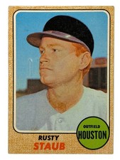 1968 Topps Rusty Staub #300 Low Grade Good to VG