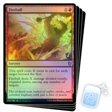 FOIL FIREBALL X4 Commander Legends: Battle For Baldur's Gate Magic MTG MINT CARD