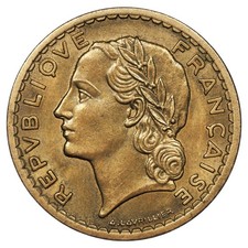 France - 5 Francs Lavrillier 1945 - Bronze-Aluminium - F.337/5 Gad.761 KM.888